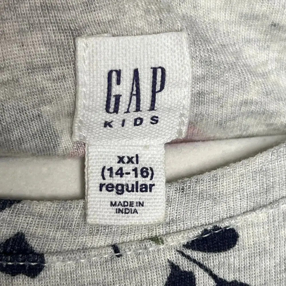 Girls GAP Kids Floral Color Block Navy Blue Dress 844904 Size Large